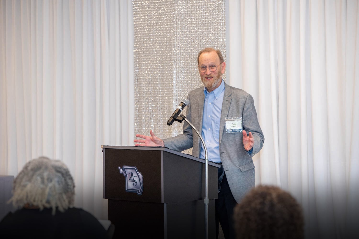 Bob Hughes gives remarks