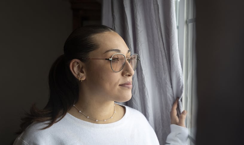 Aidan Bailey, of Lebanon, Missouri, is a client of the Holistic Defense Services program, on Thursday, February 13, 2025. Photo by Jeff Tuttle