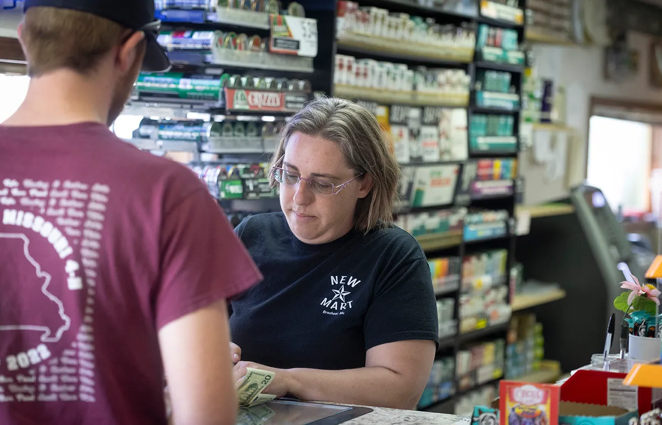 Before finding success in a job at New Star Mart outside Kirksville, Missouri, Tanya Creason experienced her three children being removed from her home. Credit: Jeff Tuttle