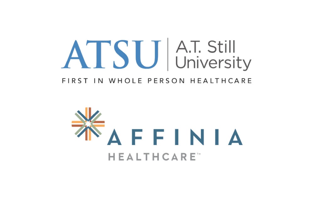AT STill University and Affinia Healthcare logos