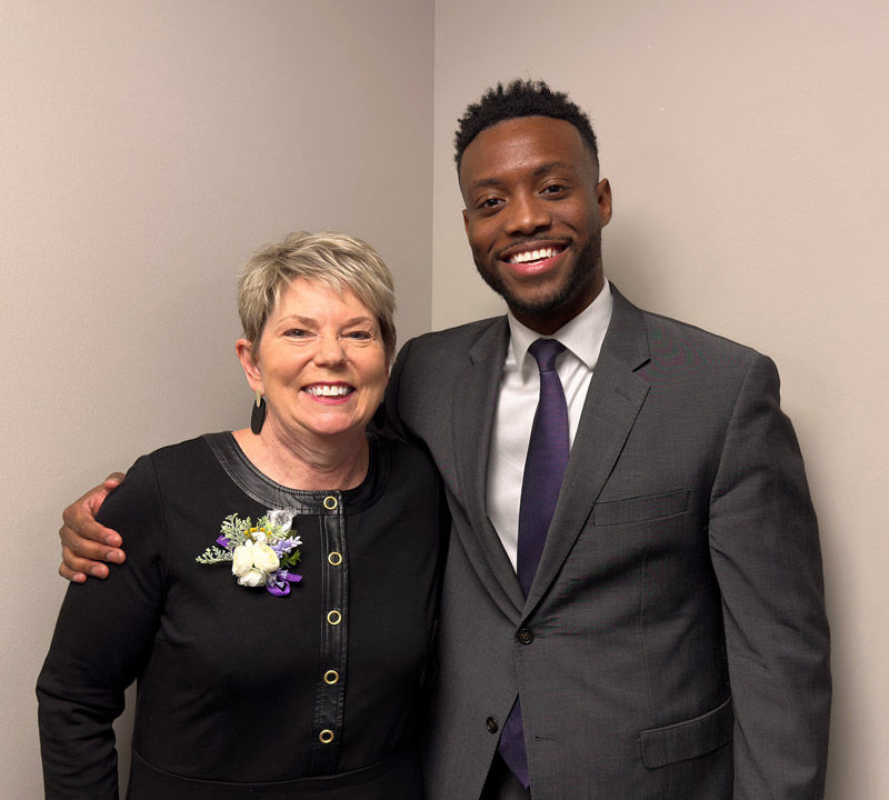 Photo of Jill Nowak and Dr. Marcus Howard