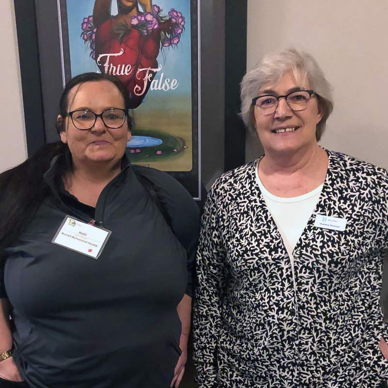 photo of Holli Triboulet, Project Director at Burrell Behavioral Health and Shalaine Periman, Director of Crisis Services at Burrell Behavioral Health 