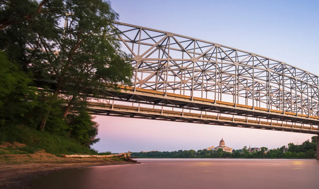 Jefferson city, missouri, USA, Downtown view