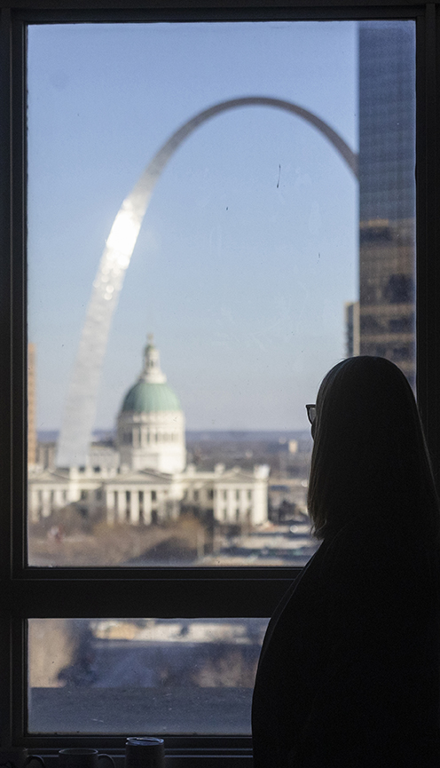 Annie Legomsky, the Holistic Defense Service leader for the Missouri State Public Defender's office, Thursday, February 13, in St. Louis. Photo by Jeff Tuttle